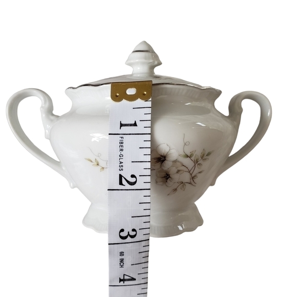 Fine Bohemian China Sugar Bowl Vintage Made in Czechoslovakia - Picture 7 of 9